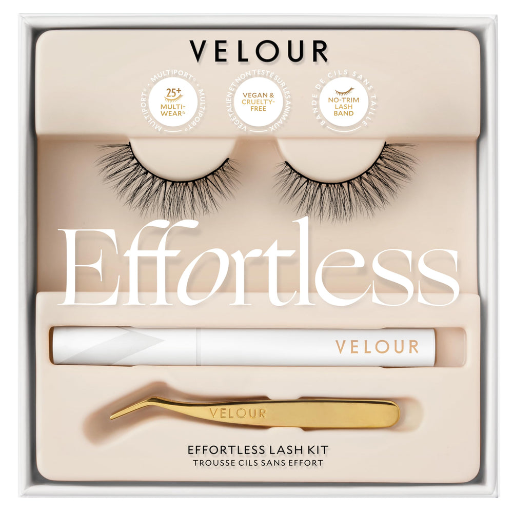 Velour Effortless Lash Kit box ready for quick lash application.