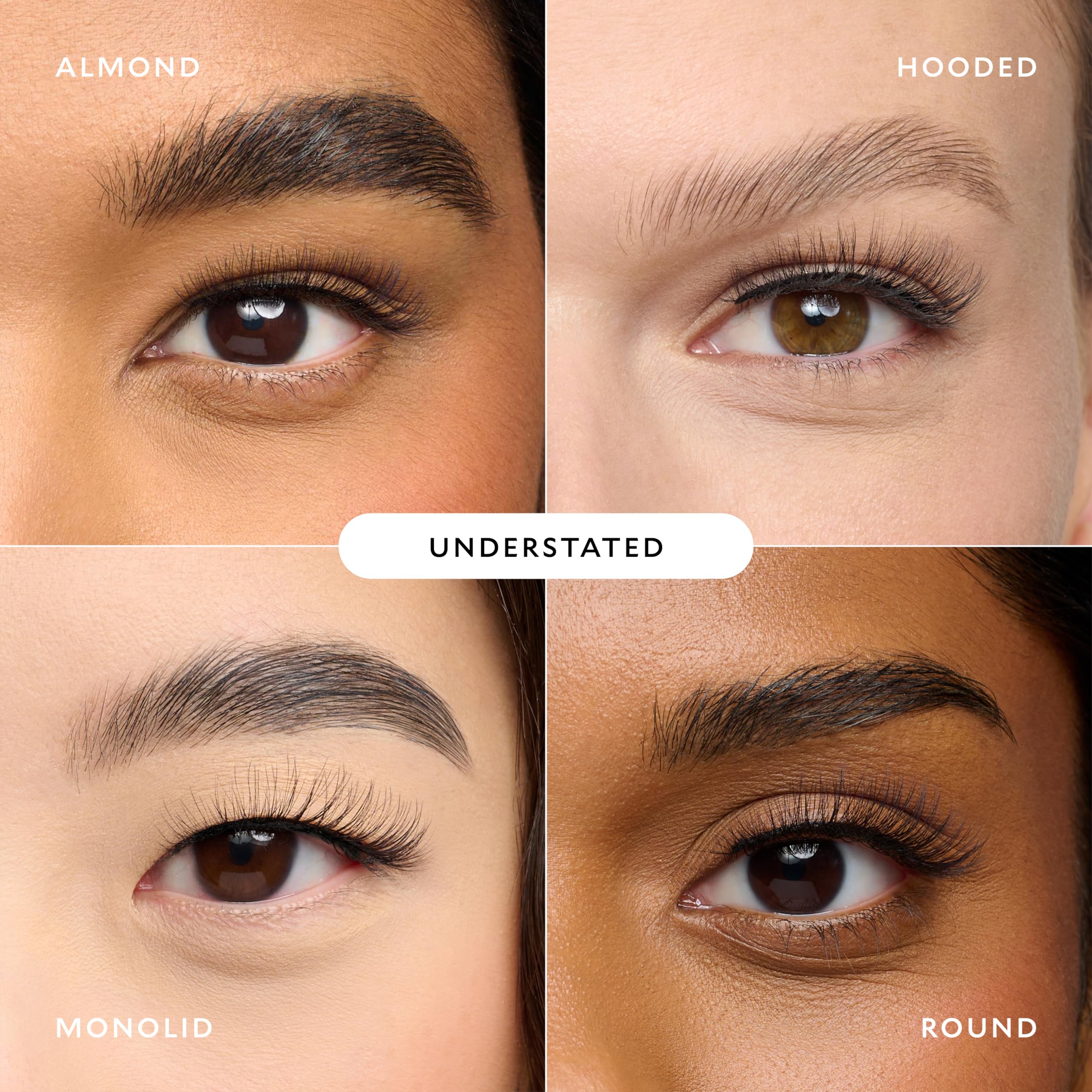 Velour lash applicator helps position lashes with neat accuracy.