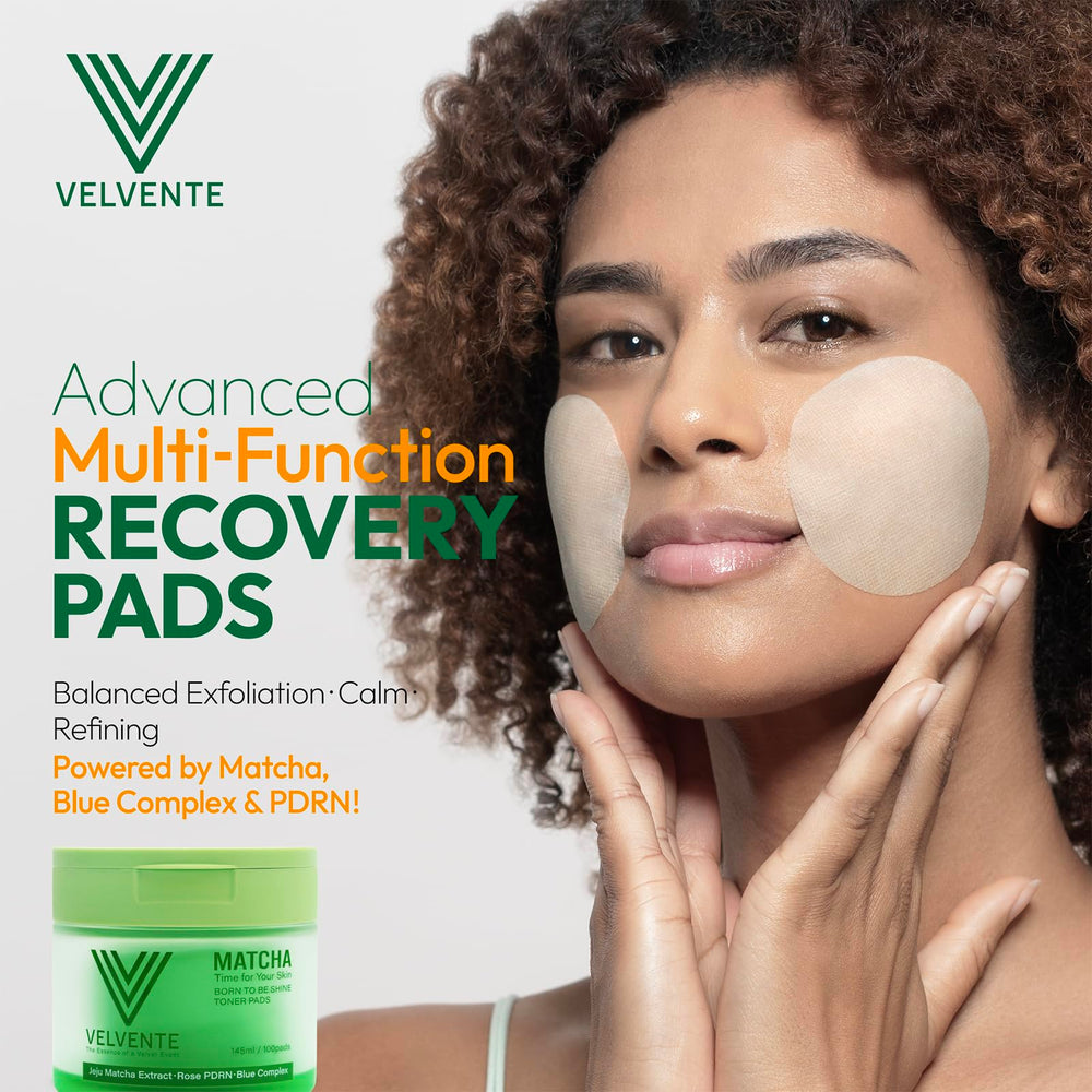 Velvente Rose PDRN pads close-up highlighting antioxidant-rich formula for skin revitalization.