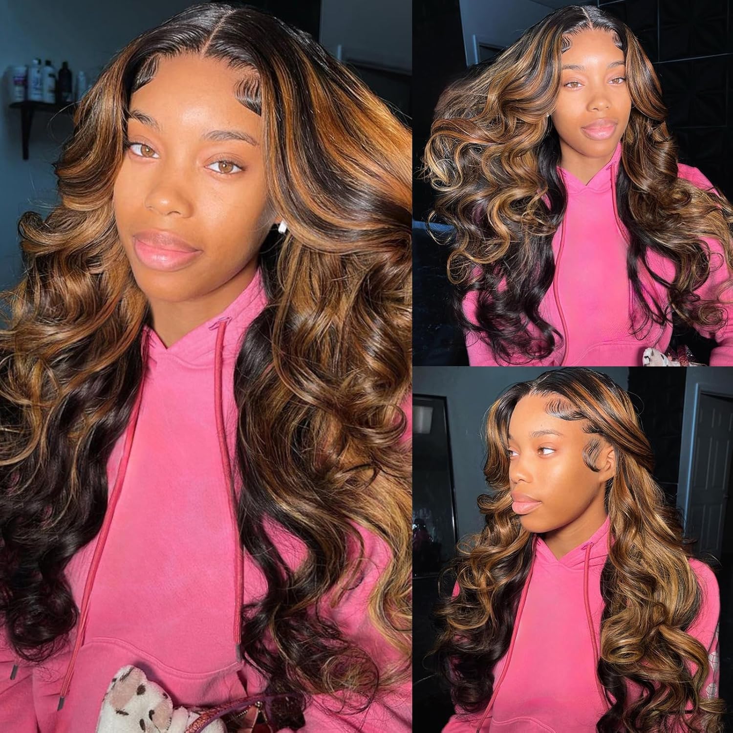 Vemalin Balayage Wig 26-inch for versatile styling options.
