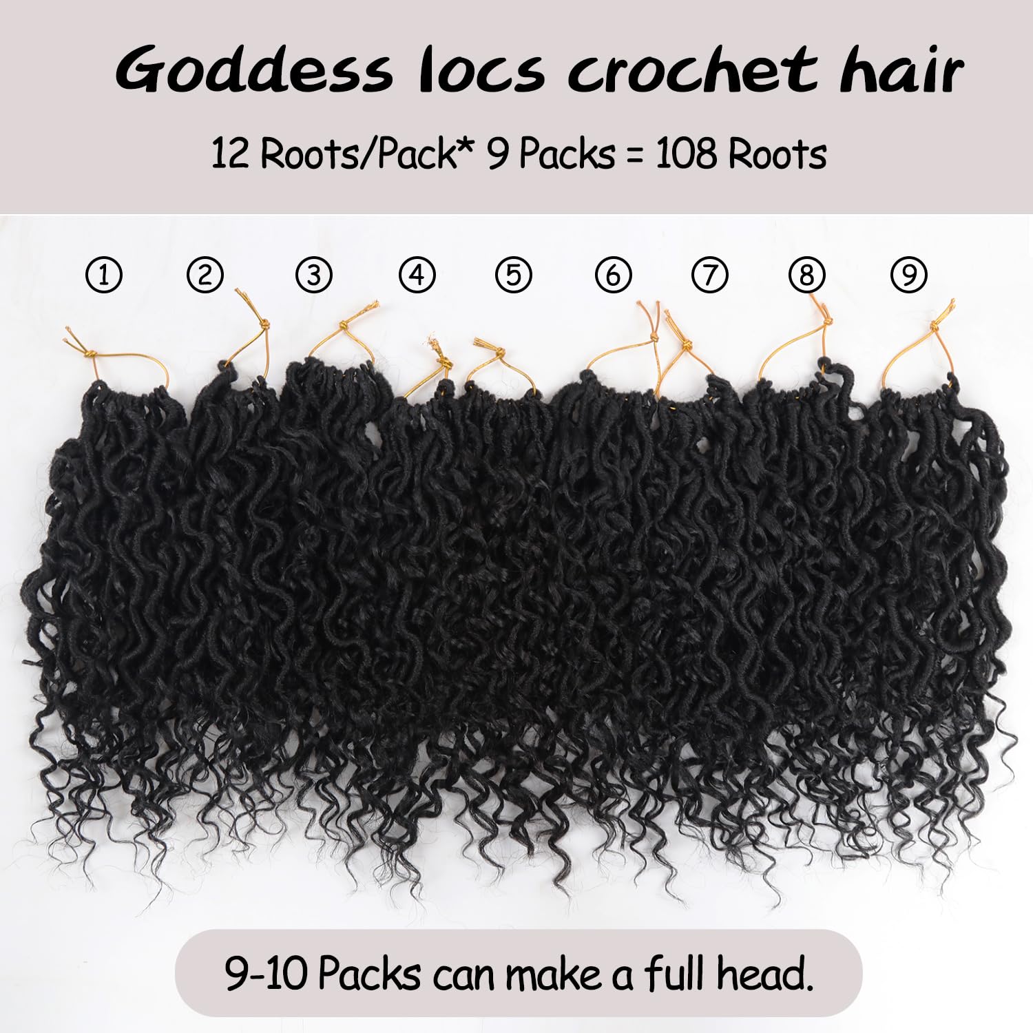 Vemet Goddess Locs 8 inch curly ends detail for boho flair