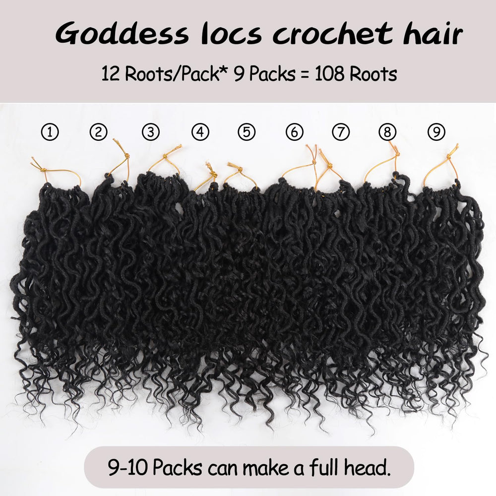 Vemet Goddess Locs 8 inch curly ends detail for boho flair