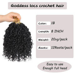 Vemet Goddess Locs 8 inch lightweight and breathable for comfort