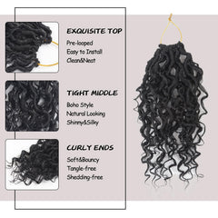 Vemet Goddess Locs 8 inch soft texture for natural movement