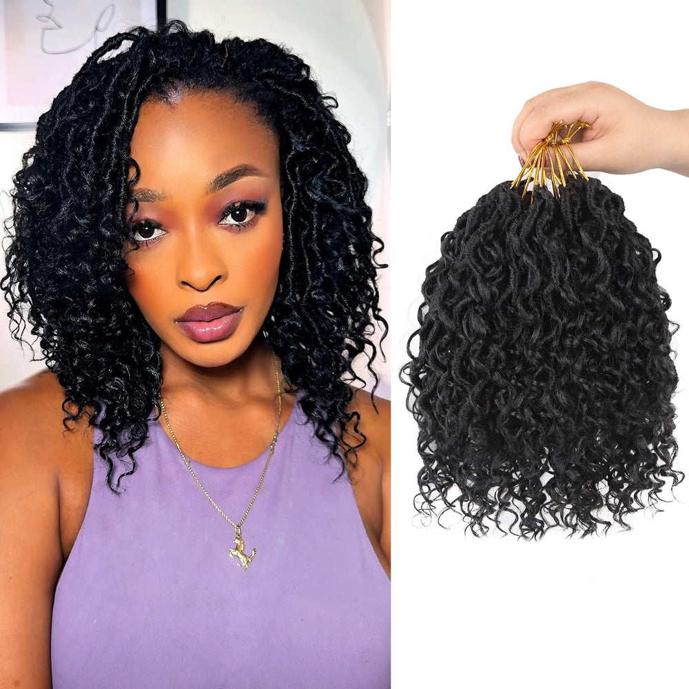 Vemet Goddess Locs 8 inch prelooped crochet hair for quick, secure installs