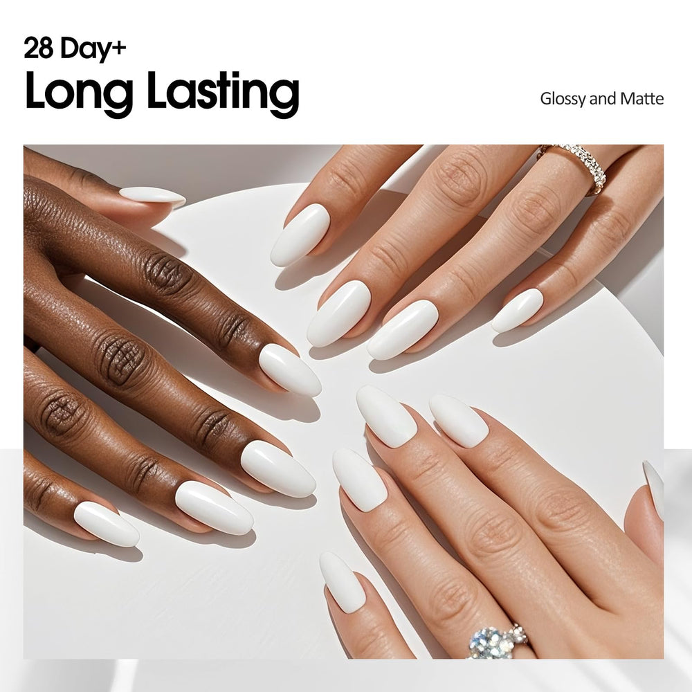 VENALISA at-home manicure setup with polished nails