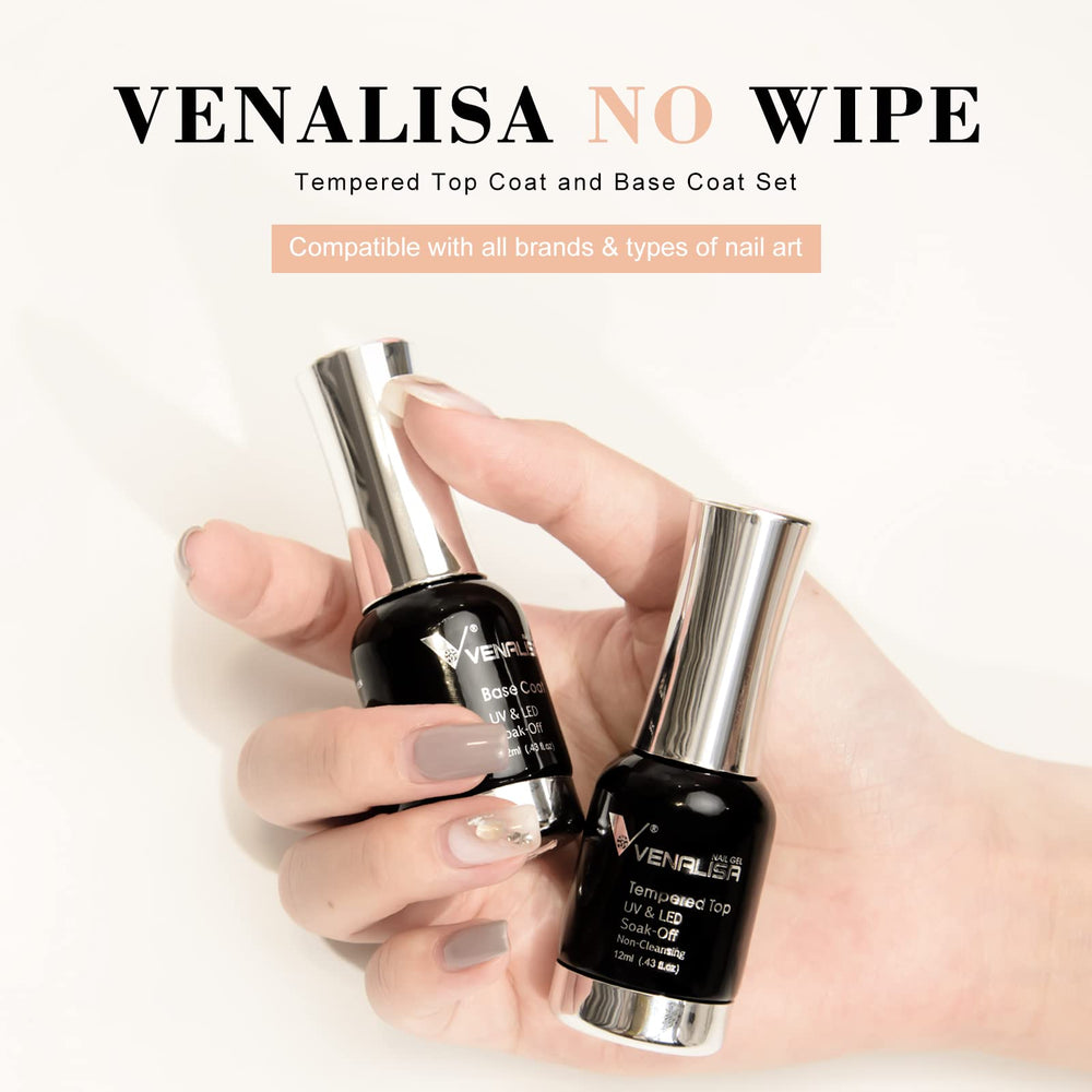 VENALISA base coat application brush coats nails for better adhesion