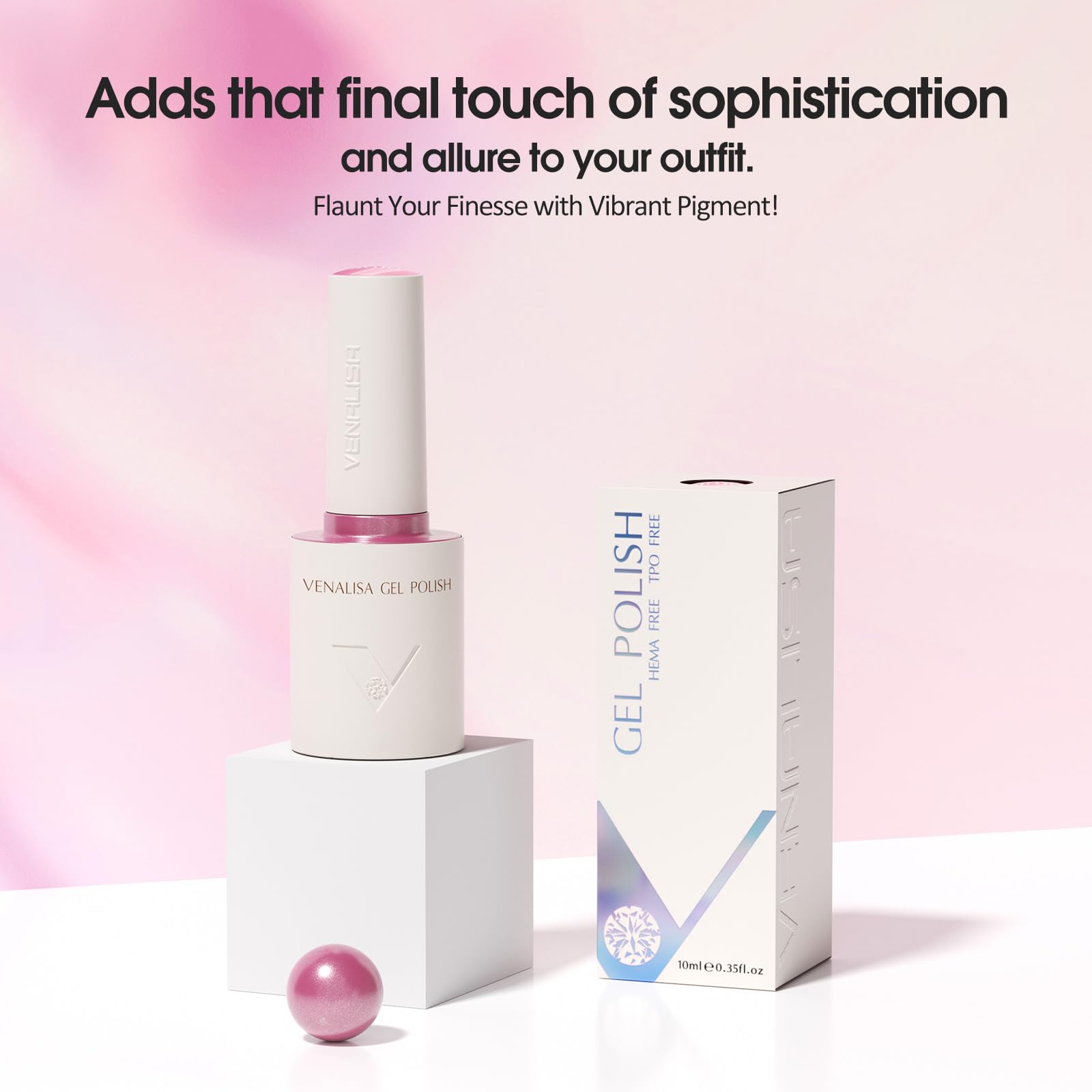 Venalisa Cat Eye Gel Nail Polish application on nail for smooth, even coverage
