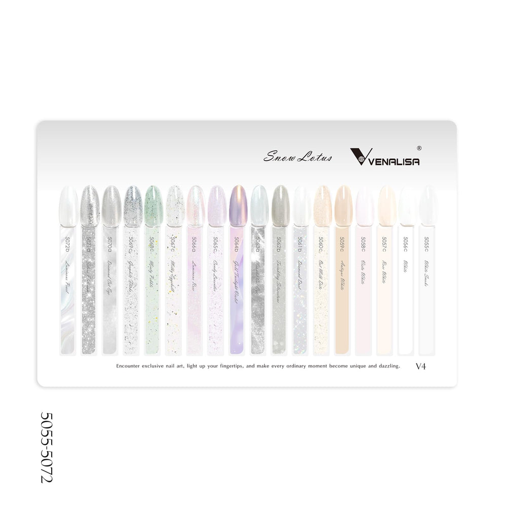 V VENALISA color card included to easily compare shades and plan looks