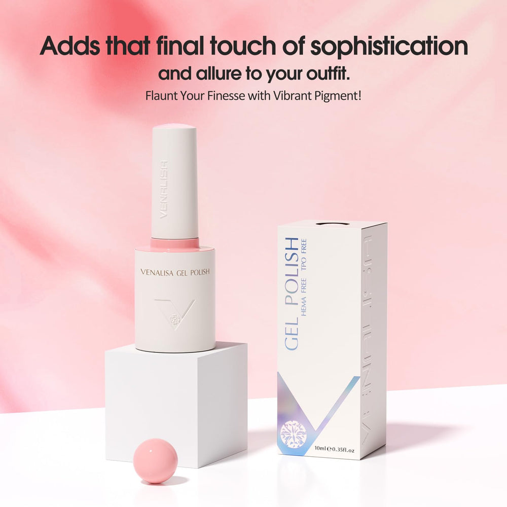 VENALISA gel polish applied on a nail for seamless coverage.