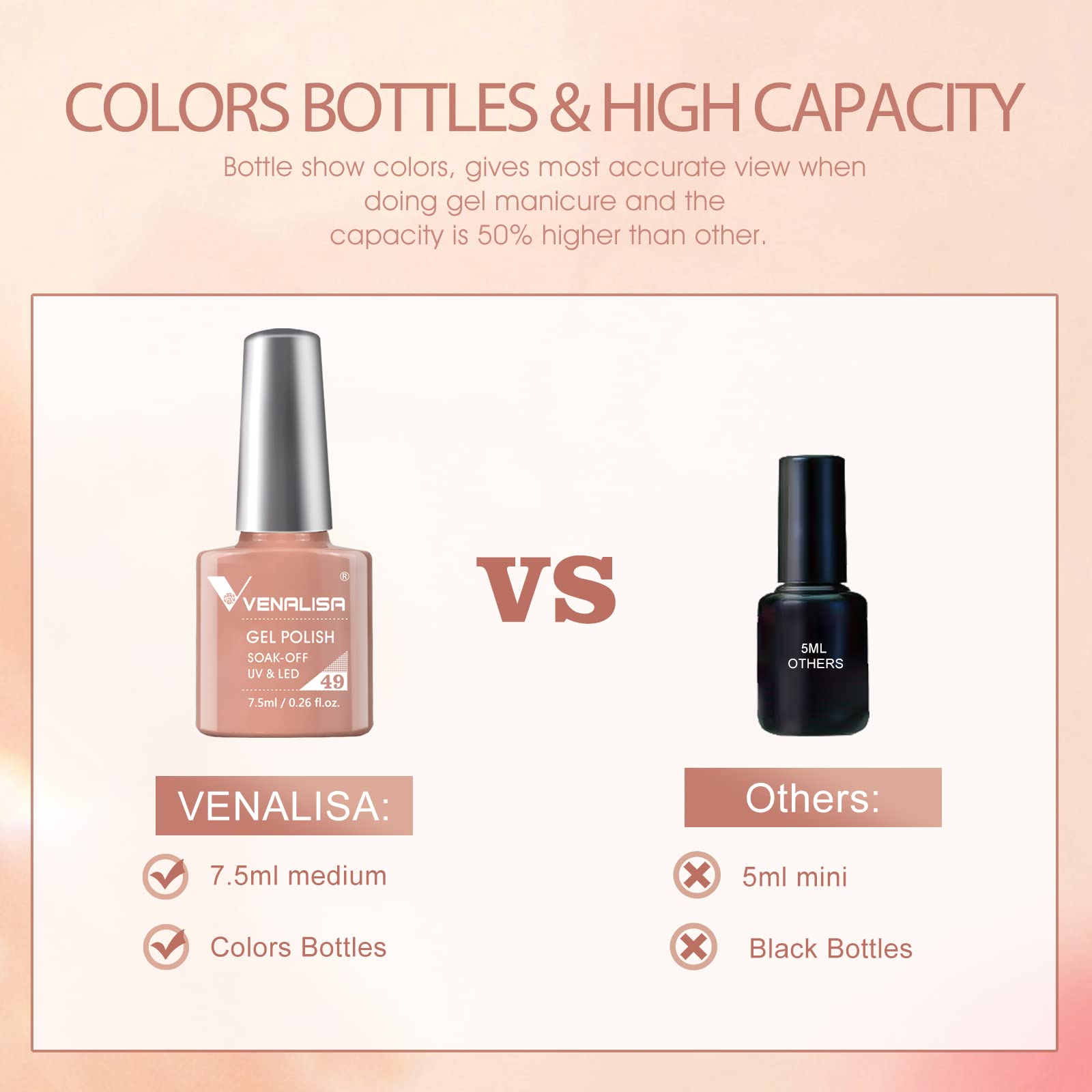 VENALISA wide brush enables even coverage for salon-like results at home