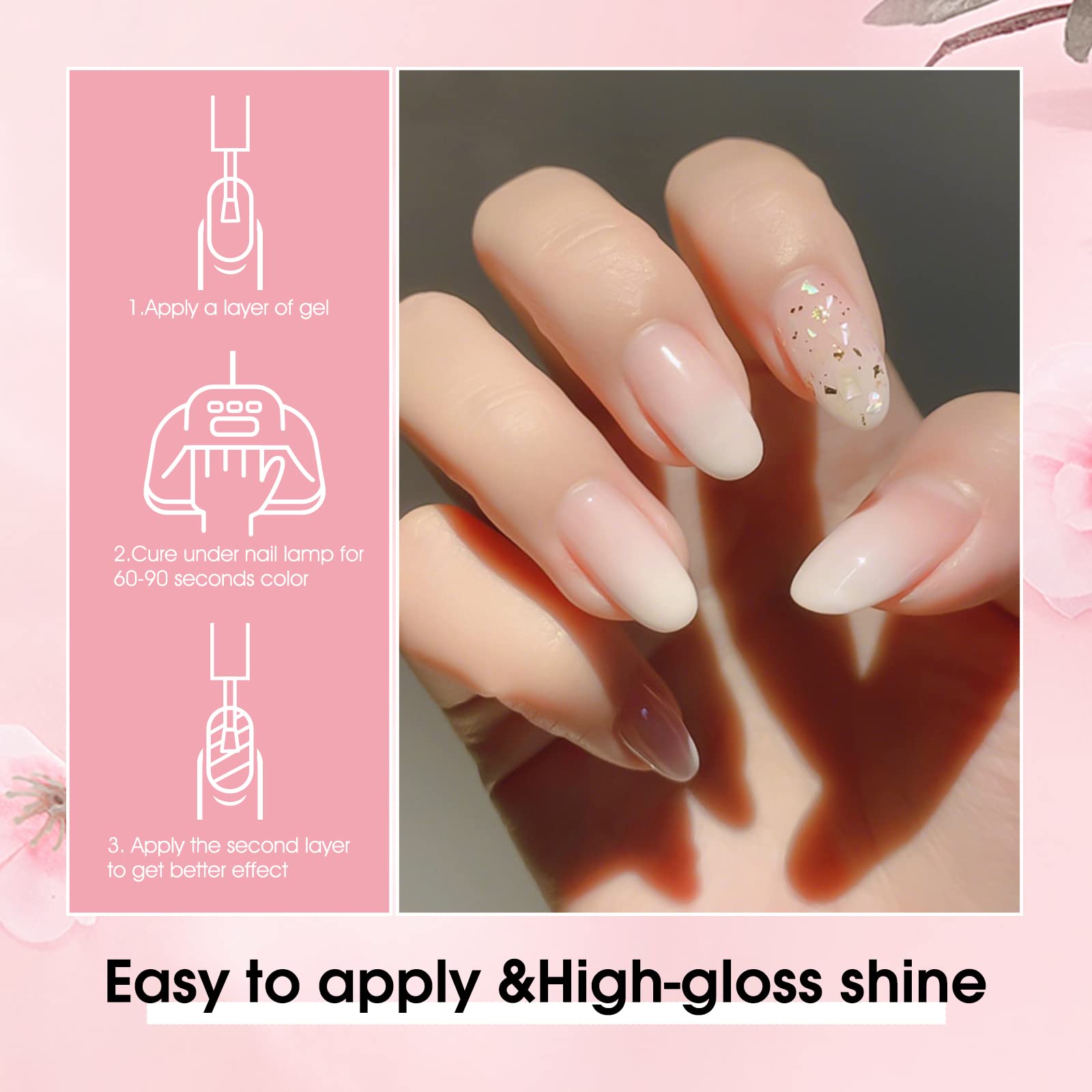 VENALISA gel polish brush applying smooth, even color for professional-looking nails.