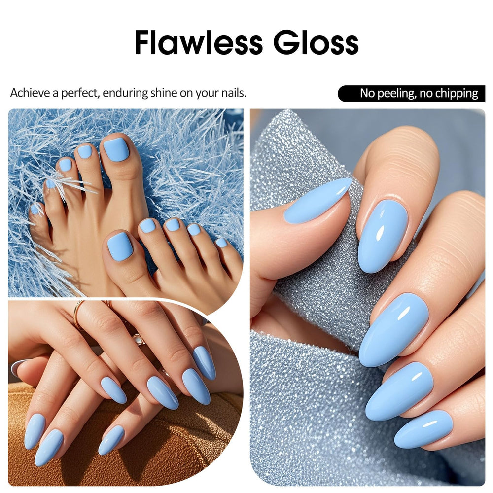Nails cured under UV/LED lamp with VENALISA gel polish.