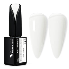 VENALISA milky white gel polish bottle with 15ml capacity for at-home manicures.