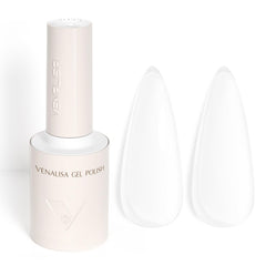 VENALISA Milky White Gel Polish jar shows creamy color for even home coverage