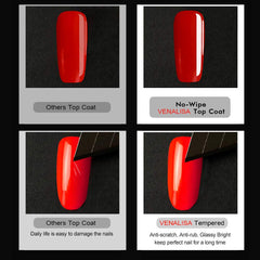 Venalisa no-wipe top coat for quick, clean sealing.