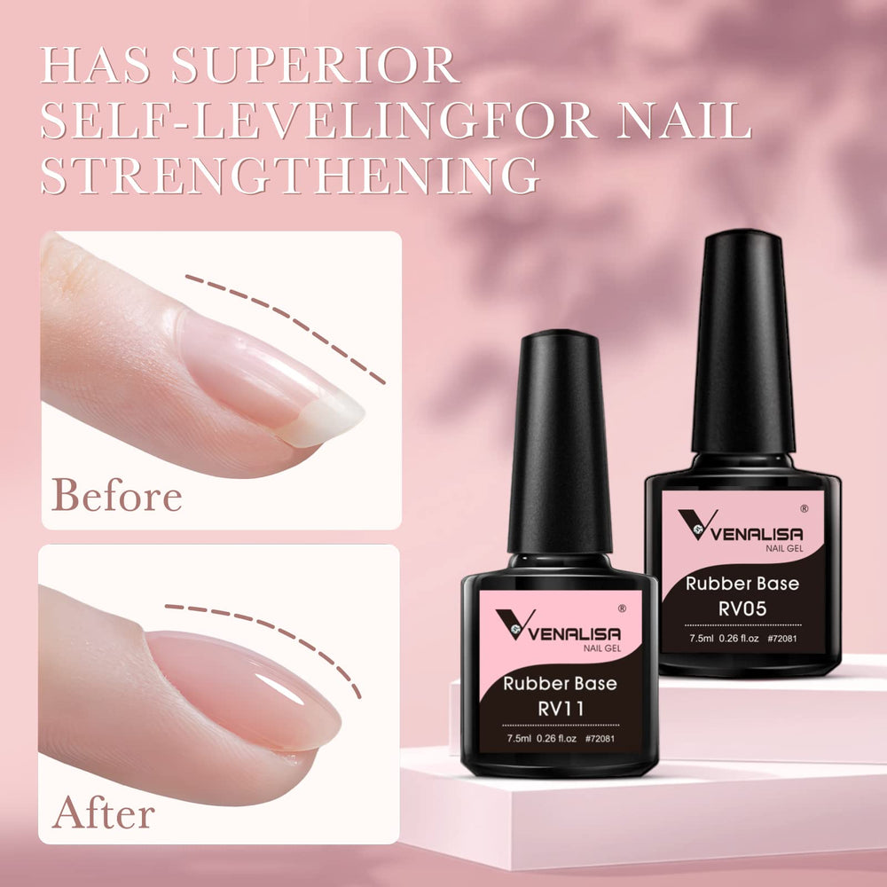 Venalisa nude pink milky white shades designed for versatile everyday nails.