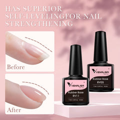 Venalisa nude pink milky white shades designed for versatile everyday nails.