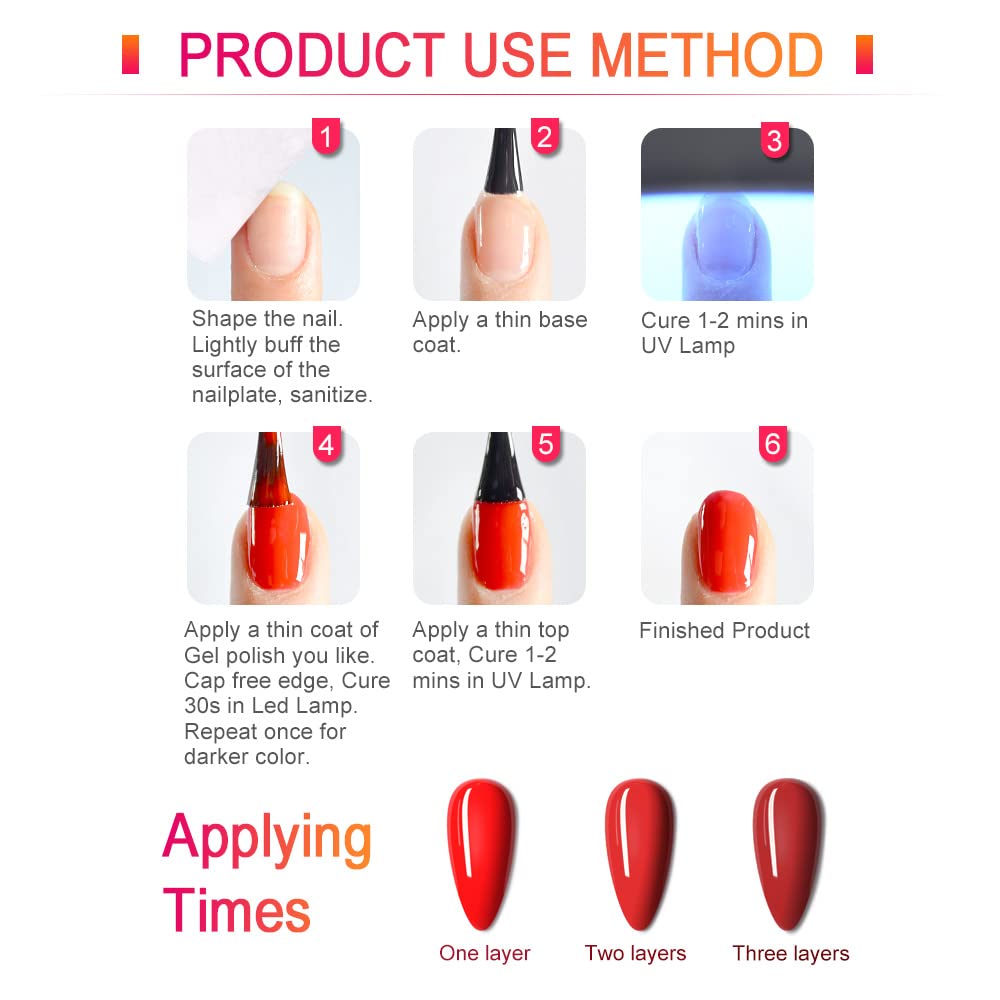 VENALISA gel polish on nail under UV/LED light for fast curing.
