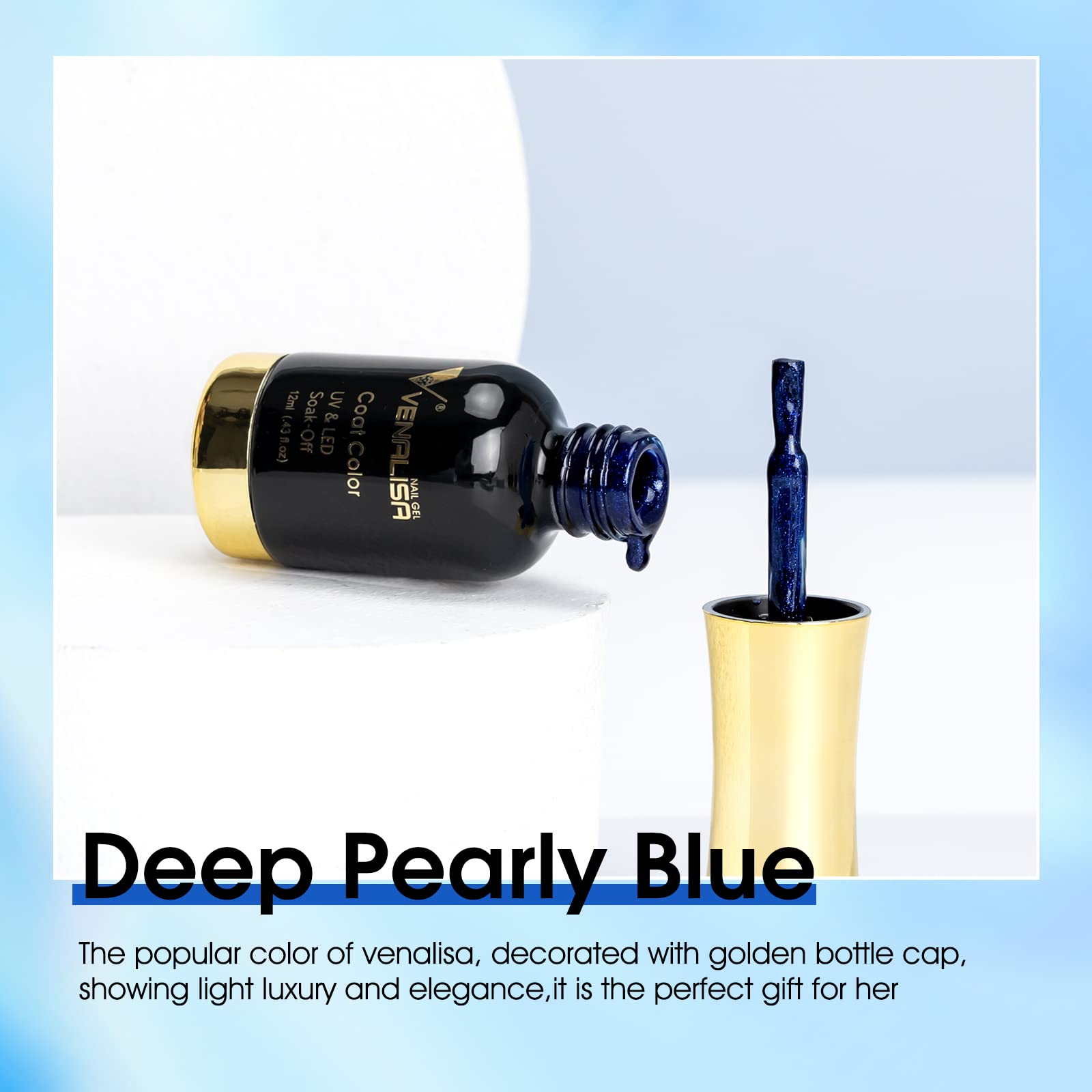 VENALISA gel polish cures under LED lamp for quick results.