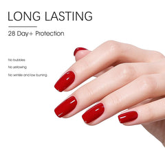 VENALISA gel top coat swatch shows glassy shine and wear resistance.