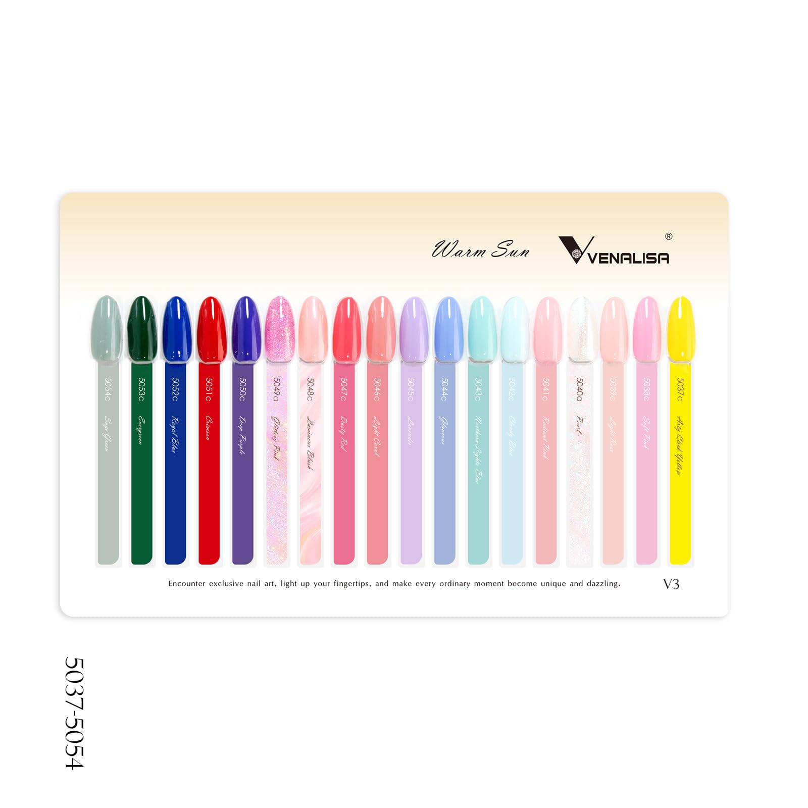 V VENALISA V3 no wipe top coat delivering a glossy, residue-free finish.