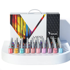 VENALISA VIP2 60-color set bottle close-up showing accurate shade previews