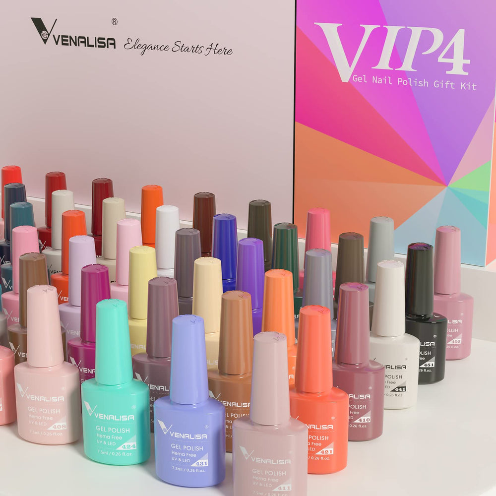 VENALISA VIP4 home salon setup with polish and tools