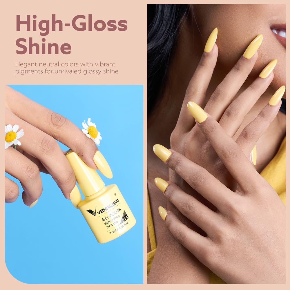 Venalisa VIP5 tempered top coat bottle for a glossy seal.