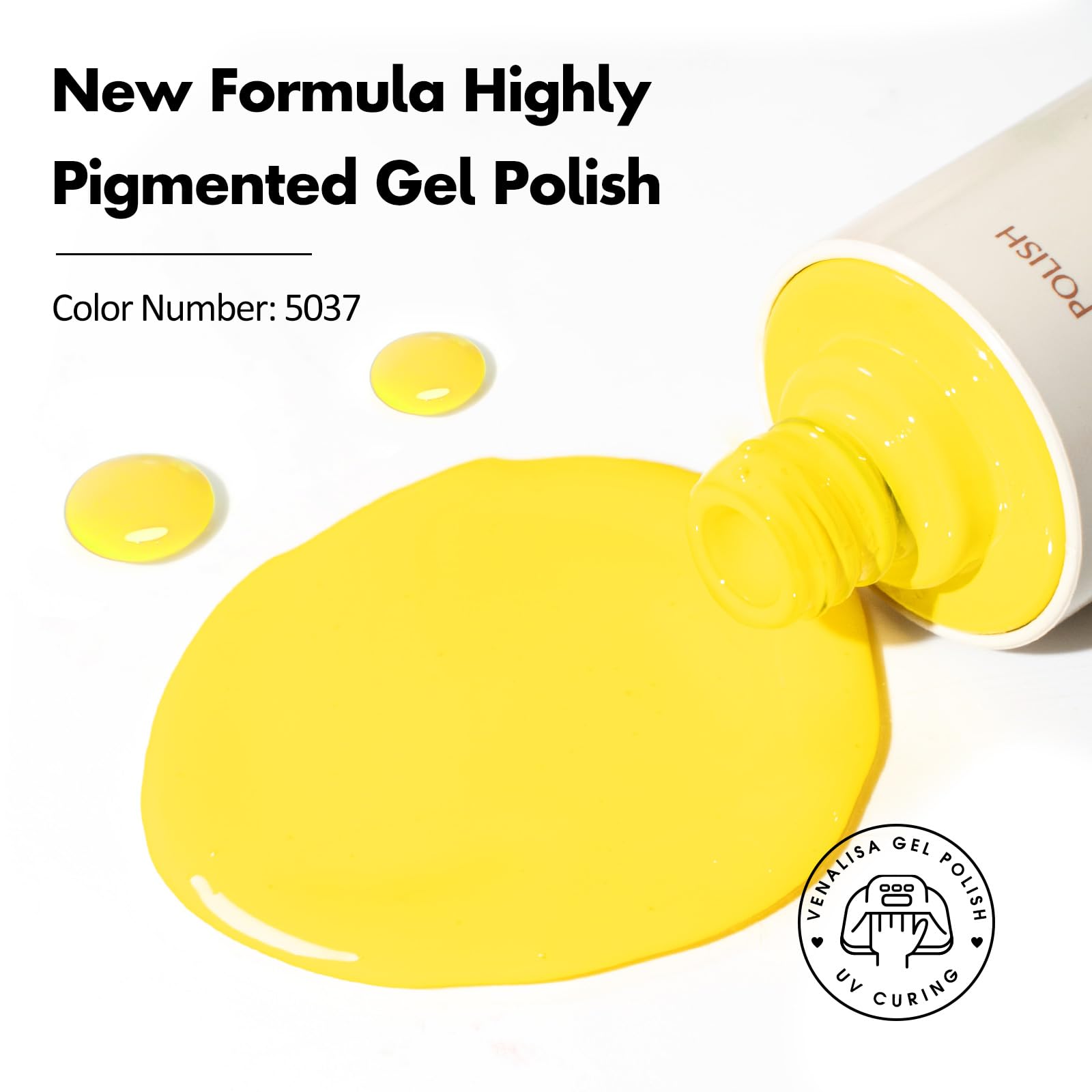 Close-up of Venalisa brush for precise near-cuticle application.