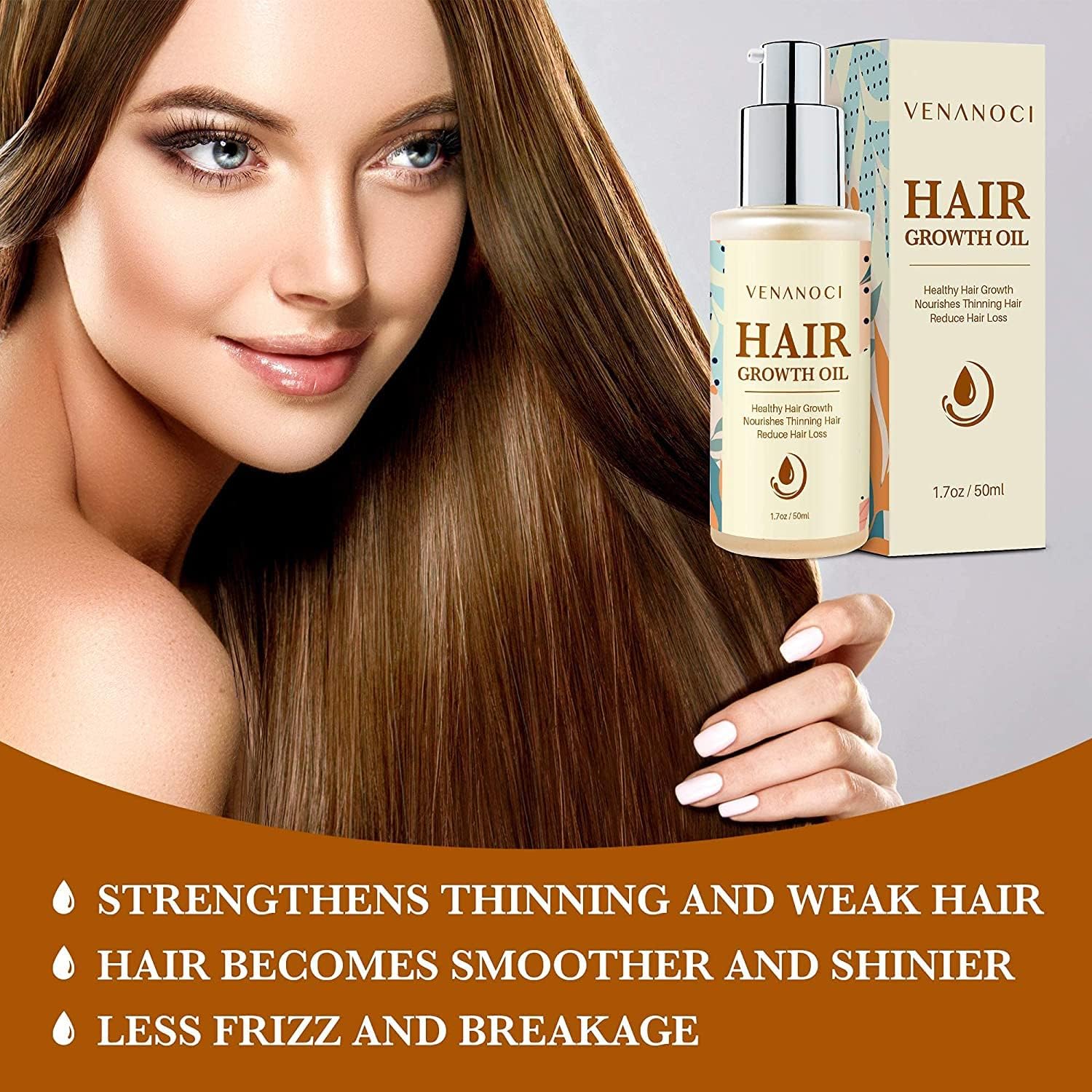 Venanoci oil dropper closeup highlighting precise application and nourishing formula