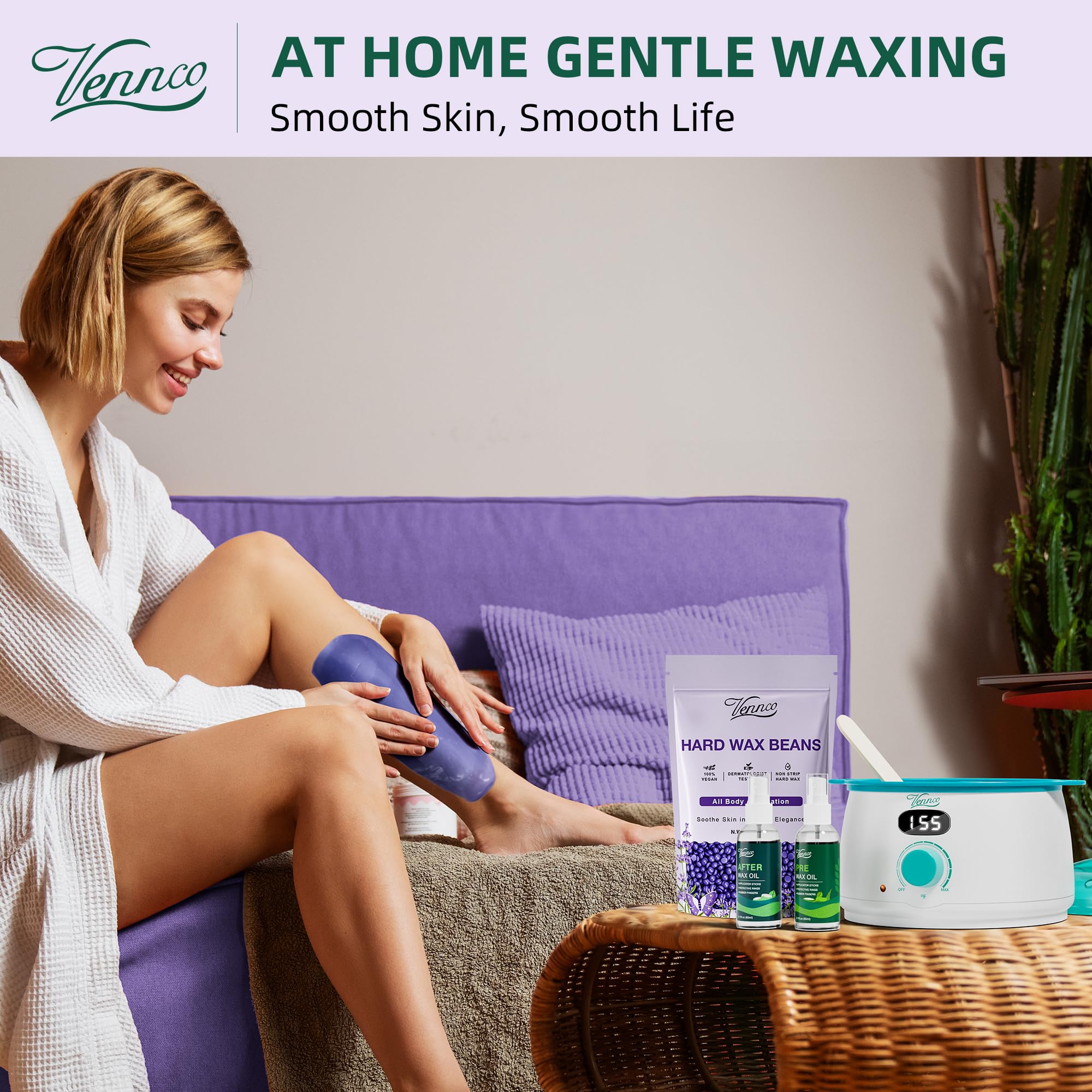 Vennco aftercare-ready beads promote comfortable post-wax skin