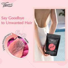 Vennco bikini-area wax beads for clean Brazilian-style results at home.