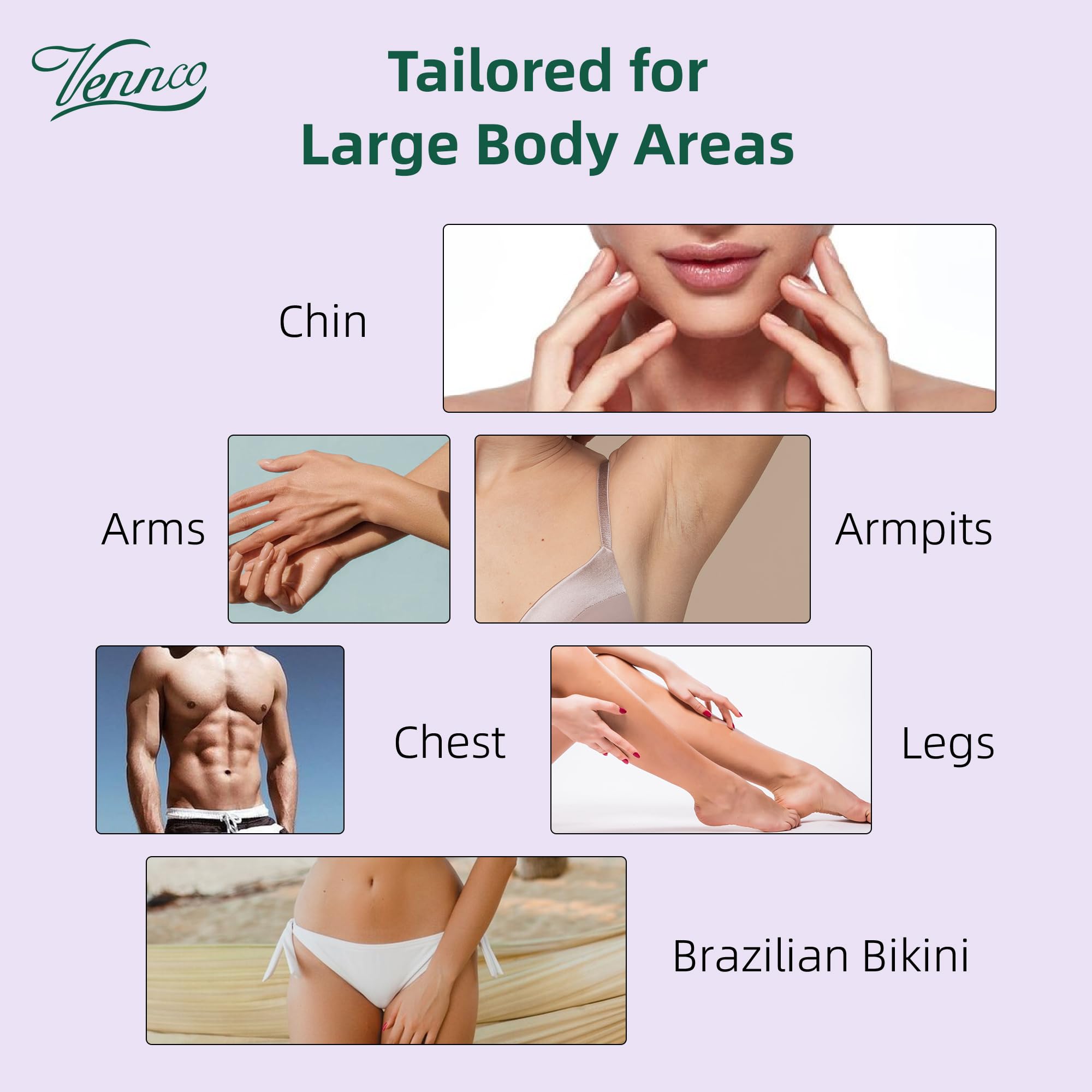 Vennco Brazilian waxing beads suitable for coarse and fine hair