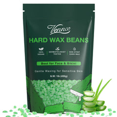 VENNCO face wax beads offer gentle hair removal with aloe for sensitive skin