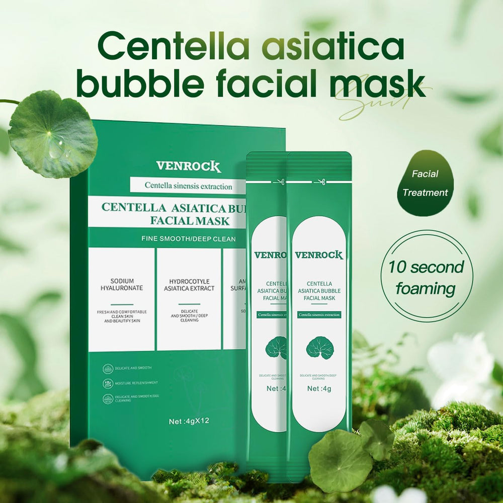 VENROCK centella asiatica and hyaluronic acid close up highlighting soothing, hydrating formula.