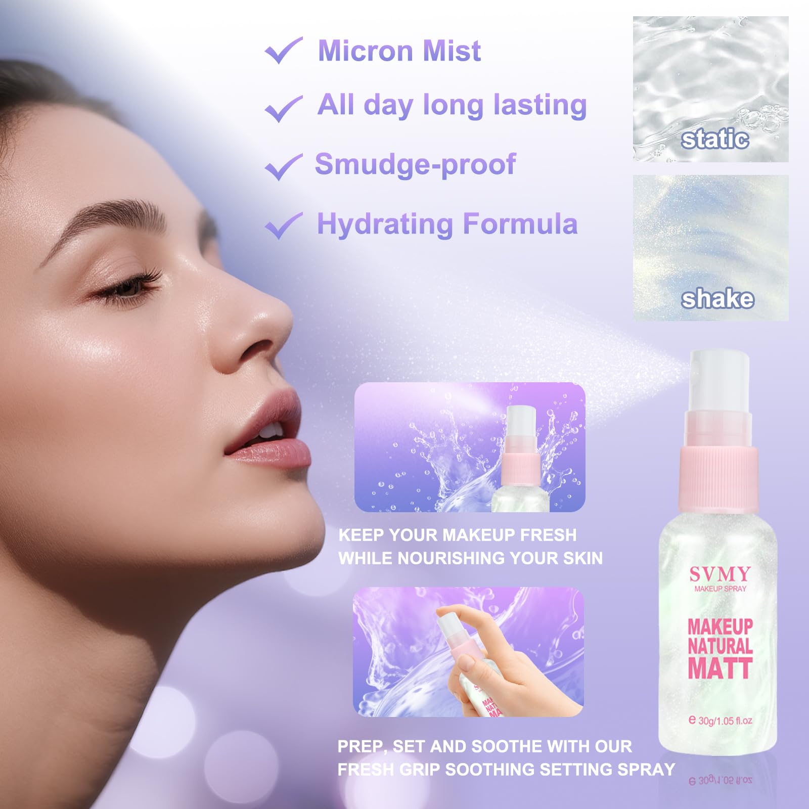 Venshun loose powder for shine control and set.