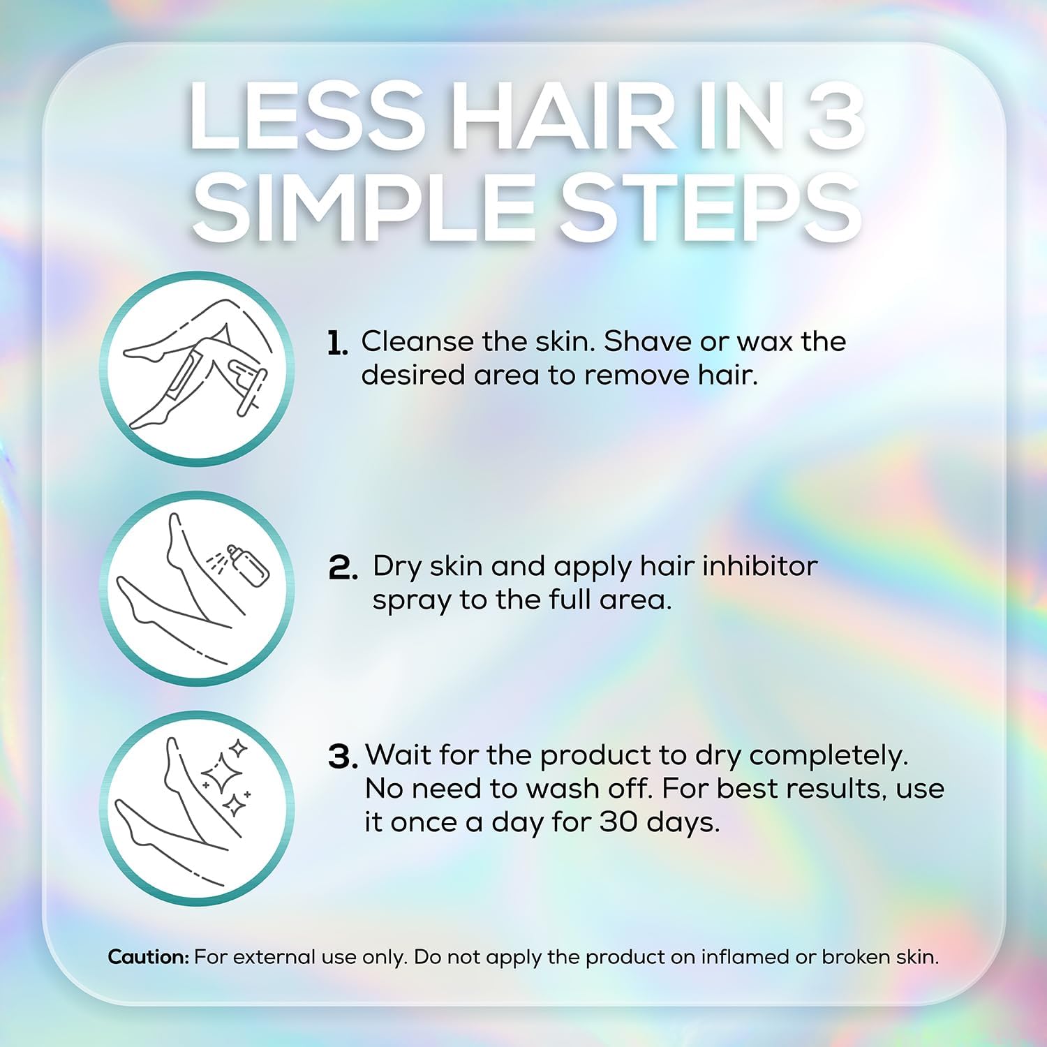 VENUS VISAGE hair inhibitor underarm area for discreet post-wax care