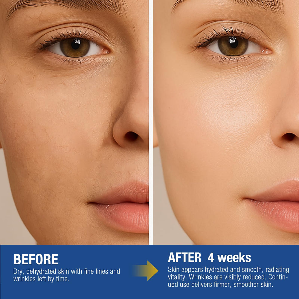 Vepxzory KT8 retinol action close-up suggesting renewed skin texture.