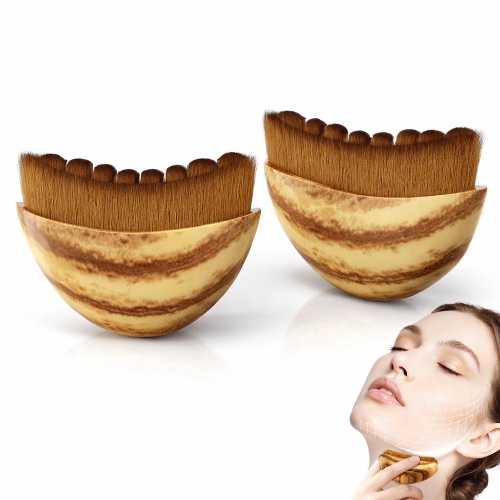 Vepxzory lymphatic contour face brush close-up showing sleek design for defined jawline