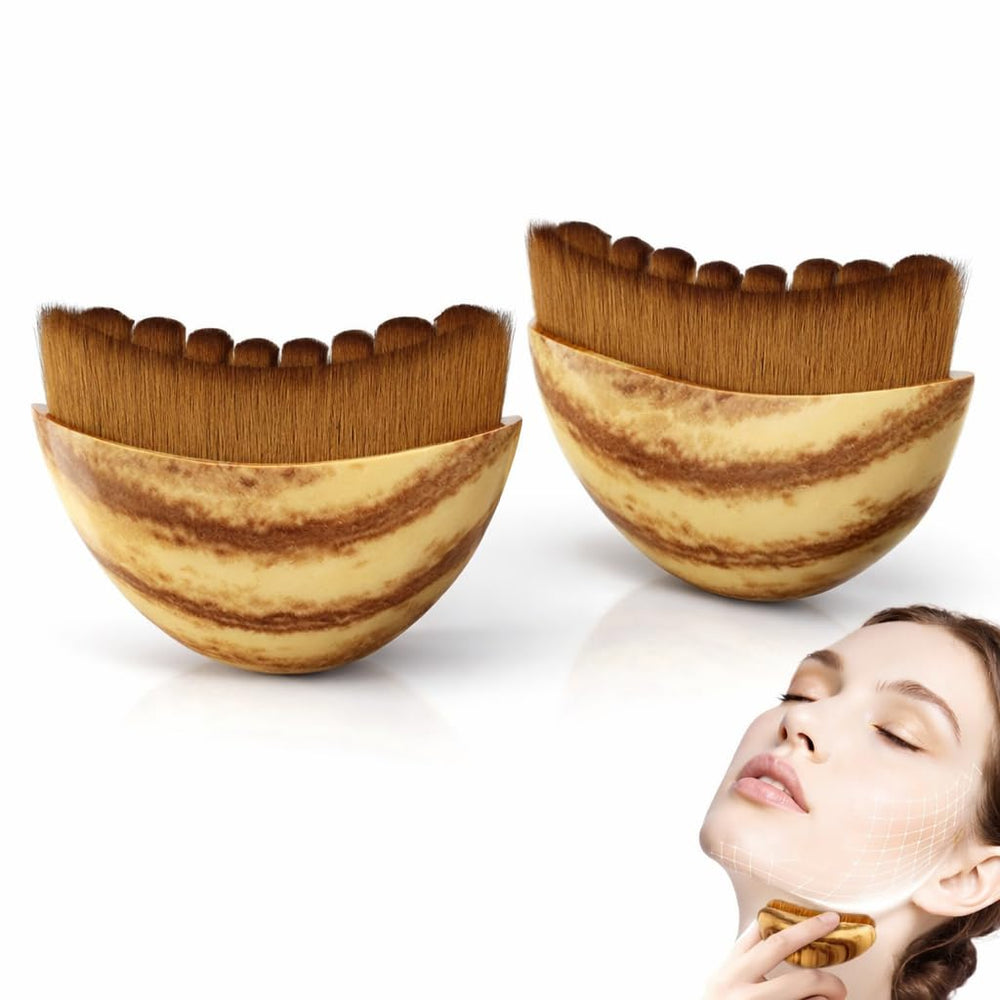 Vepxzory lymphatic contour face brush close-up showing sleek design for defined jawline