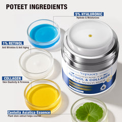 Vepxzory retinol cream pump shows easy, precise application.