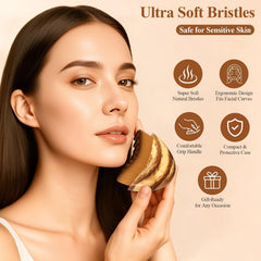 Vepxzory soft bristles close-up suitable for sensitive skin