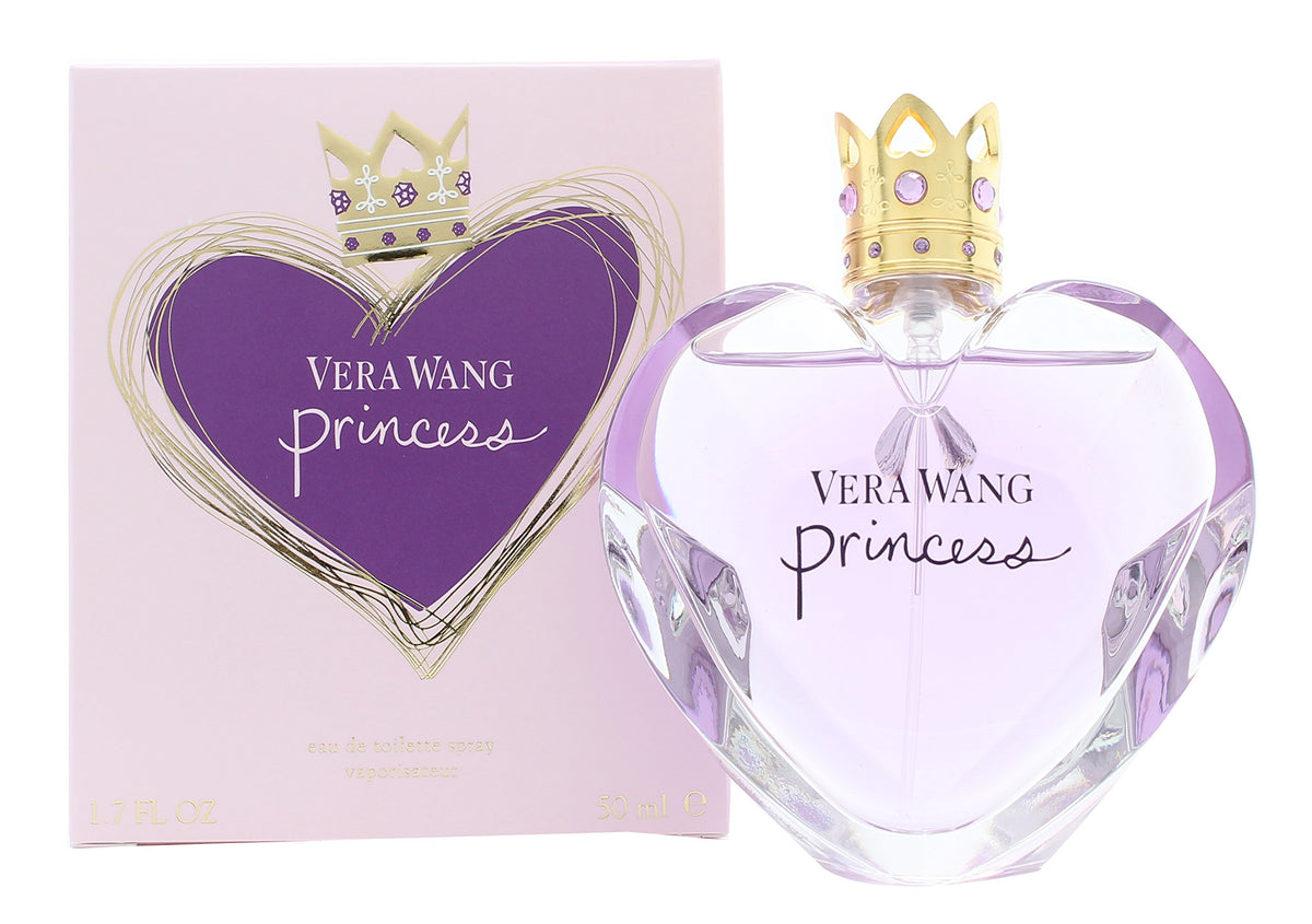 Vera Wang Princess EDT bottle displayed on a soft surface for everyday elegance