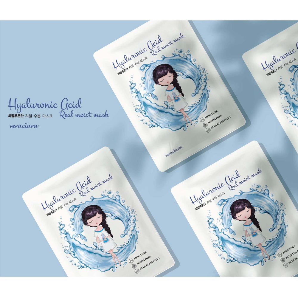 Veraclara facial mask sheet ideal for Korean skincare routines.