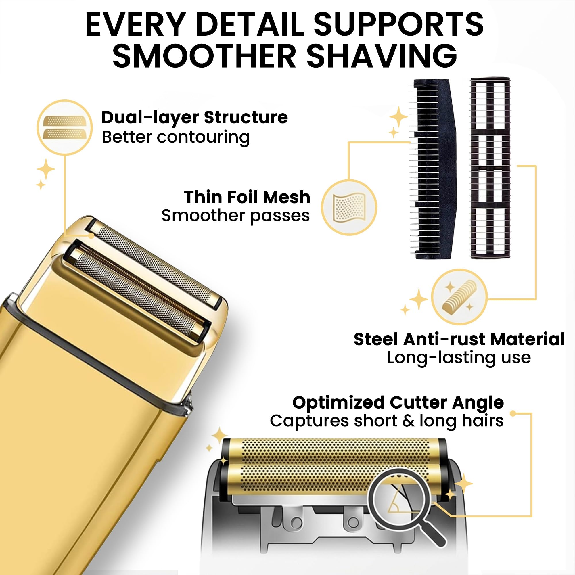 VERLUXA replacement head in hand demonstrates easy, tool-free installation