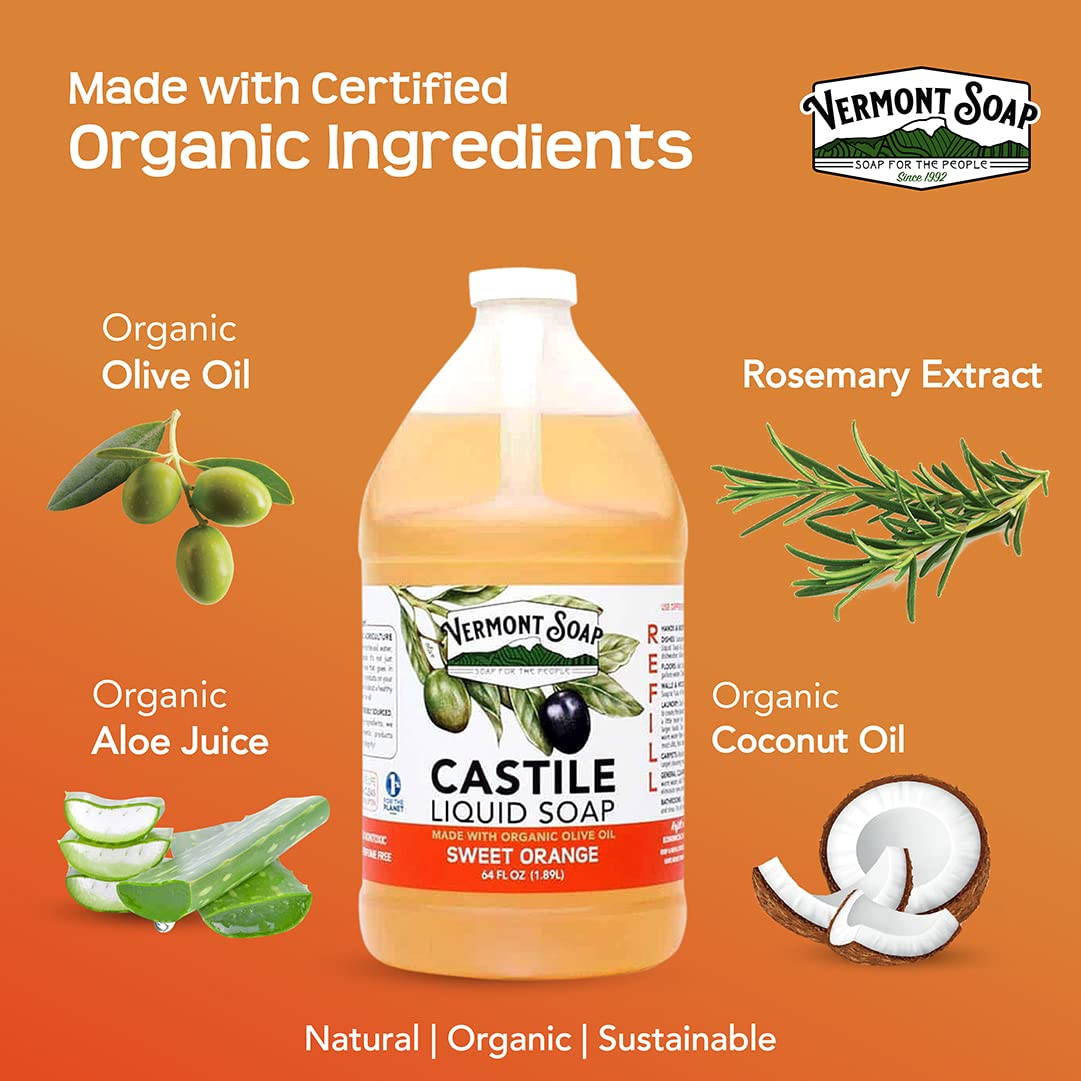 Oily hair shampoo using Vermont Castile for lightweight cleansing.