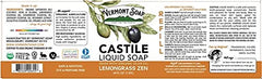 Vermont Soap Lemongrass Zen pour demonstrates easy dispensing for daily washing.