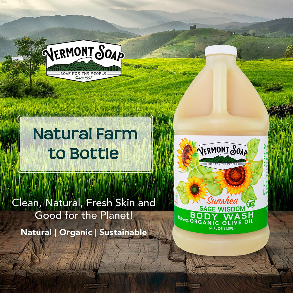Shear butter and plant oils highlight Vermont Soap ingredients closeup