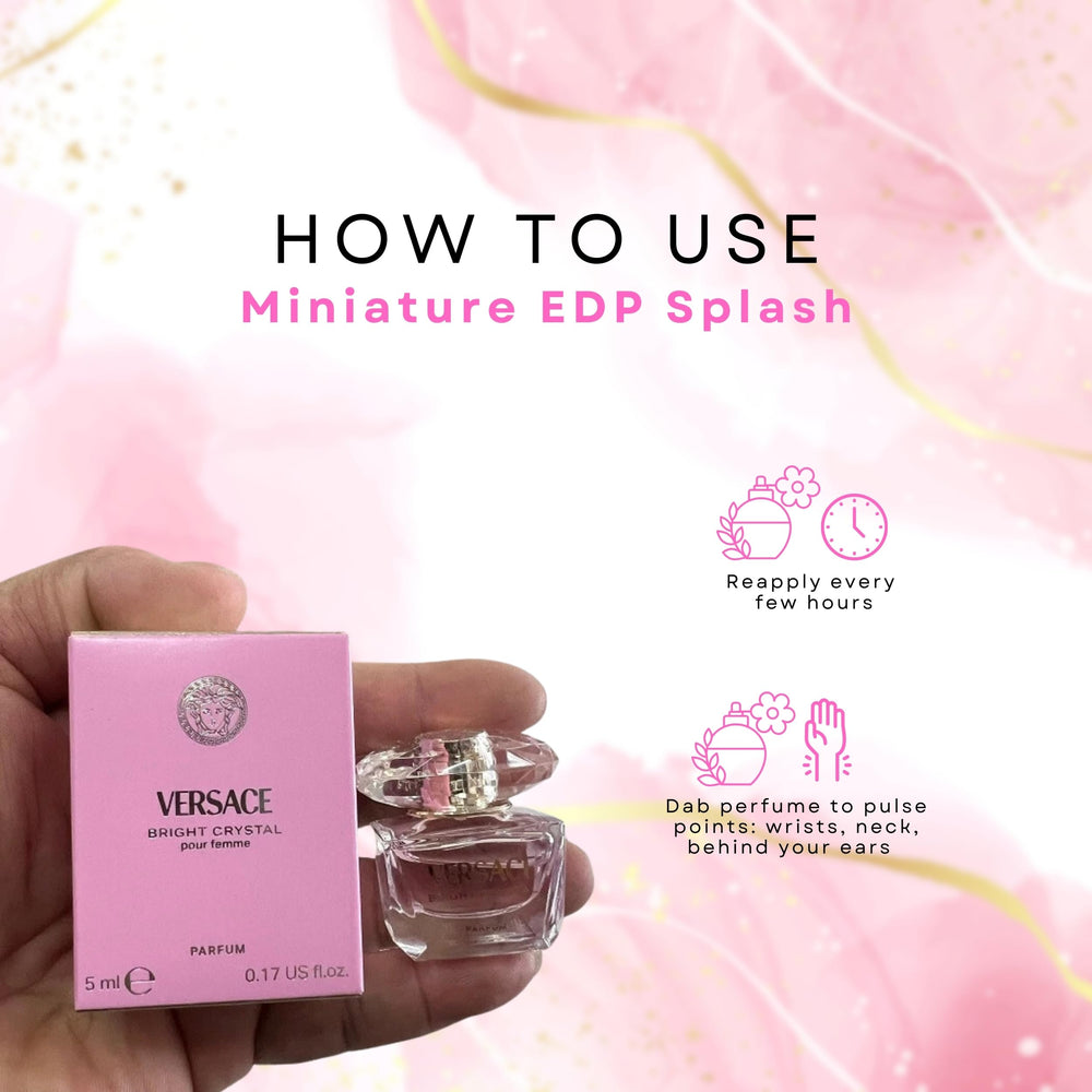 Versace Bright Crystal mini packaging, perfect gift-ready presentation.